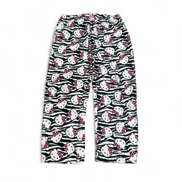 Hello Kitty Other - Hello Kitty Zebra Print & Pink Pajama Bottoms